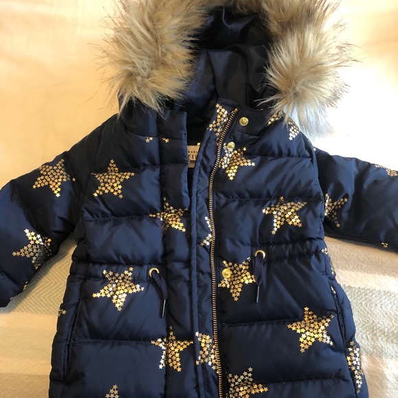 Blue/Gold Toddler Girls Gap Jacket. 12-18 months. - Picture 2 of 9